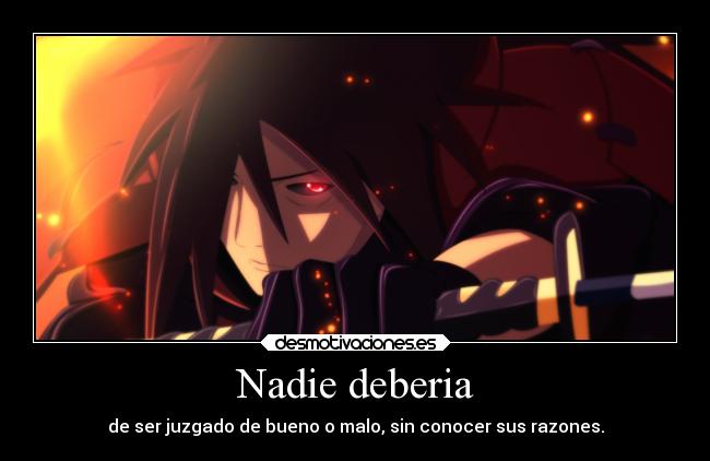 carteles naruto anime madara uchiha desmotivaciones