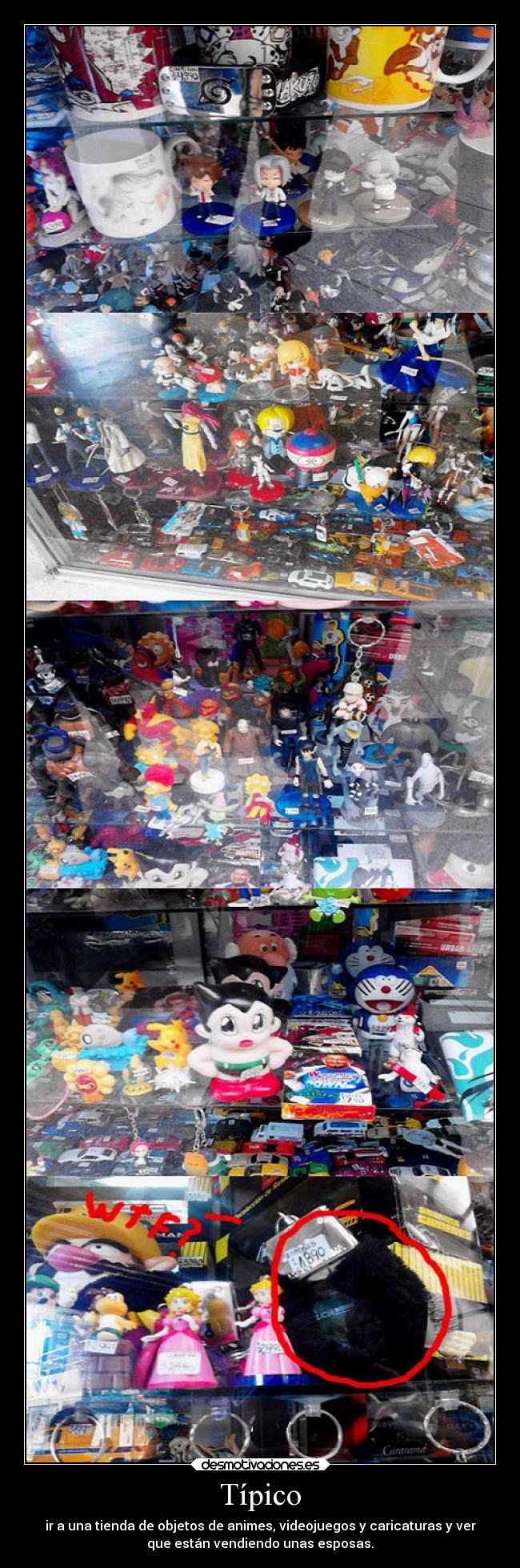 Típico - ir a una tienda de objetos de animes, videojuegos y caricaturas y ver
que están vendiendo unas esposas.