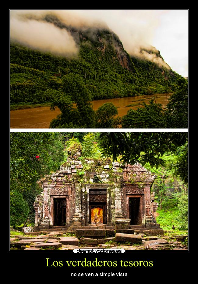 Los verdaderos tesoros - no se ven a simple vista