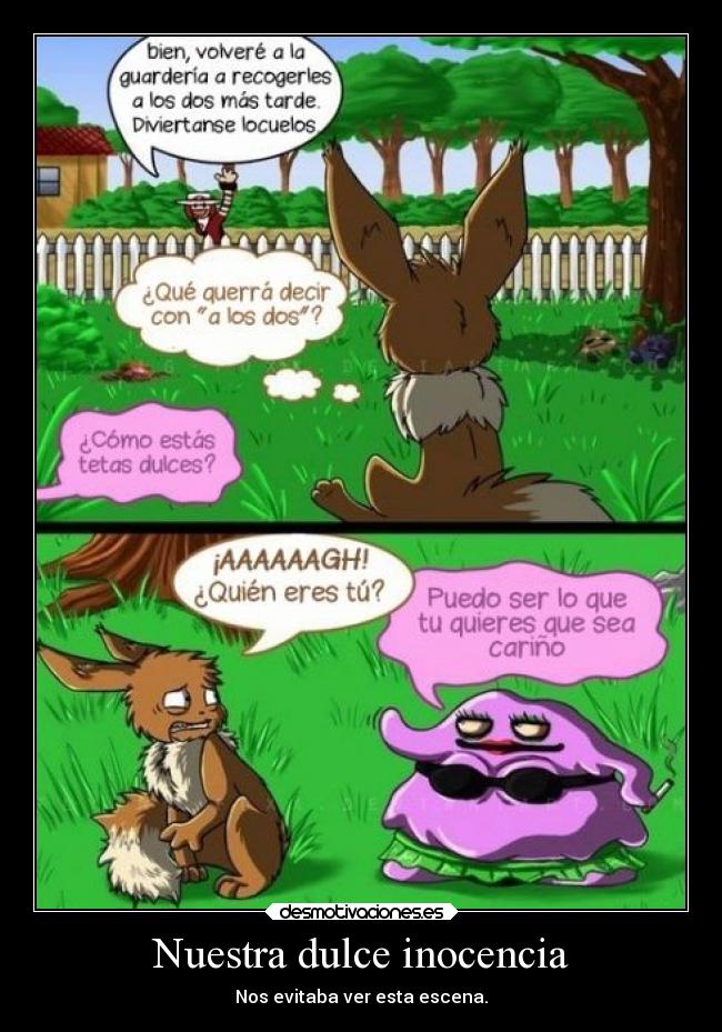 carteles pokemon ausencia shadow jiju dulce inocencia ditto eevee desmotivaciones