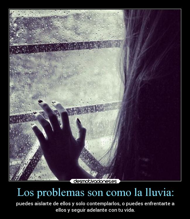 carteles problemas problemas lluvia desmotivaciones