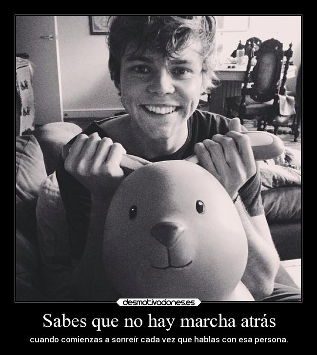 Sabes que no hay marcha atrás - cuando comienzas a sonreír cada vez que hablas con esa persona.