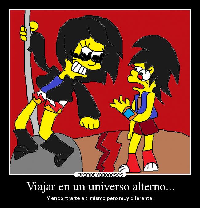 carteles simpsons laurasimpson11 futuro universo alterno desmotivaciones