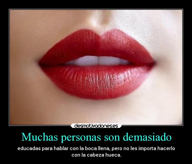 Muchas personas son demasiado -
