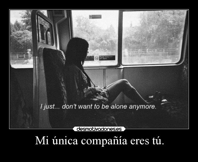 Mi única compañía eres tú. - 