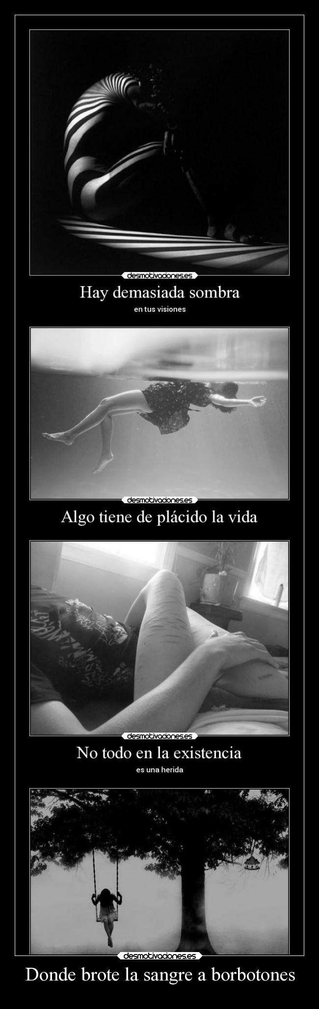 Donde brote la sangre a borbotones -