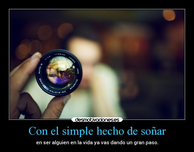 Con el simple hecho de soñar - 