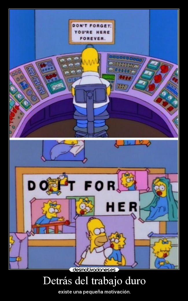 Detrás del trabajo duro - 
