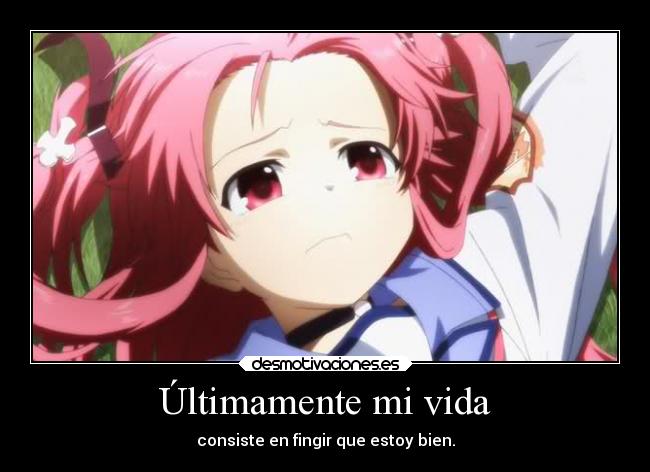 carteles vida anime angel beatsyui desmotivaciones