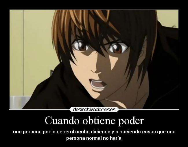 carteles vida anime theinmortals raptorhunters death note poder desmotivaciones