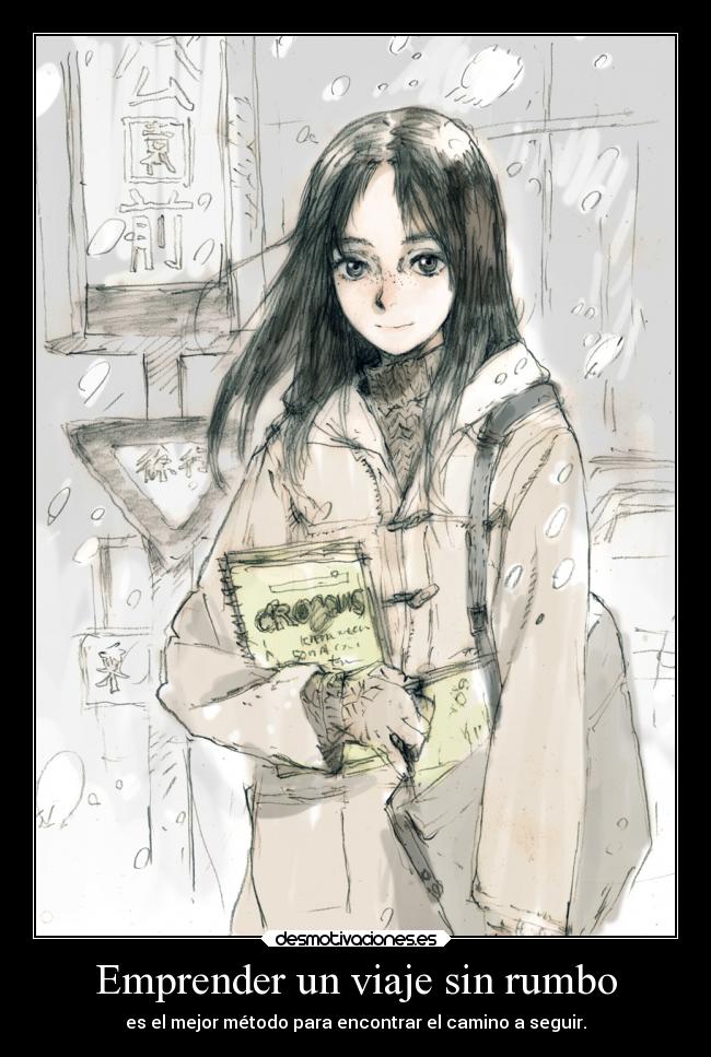 carteles vida anime raptorhunters harukaze manga otaku emanon camino viaje rumbo vivir desmotivaciones