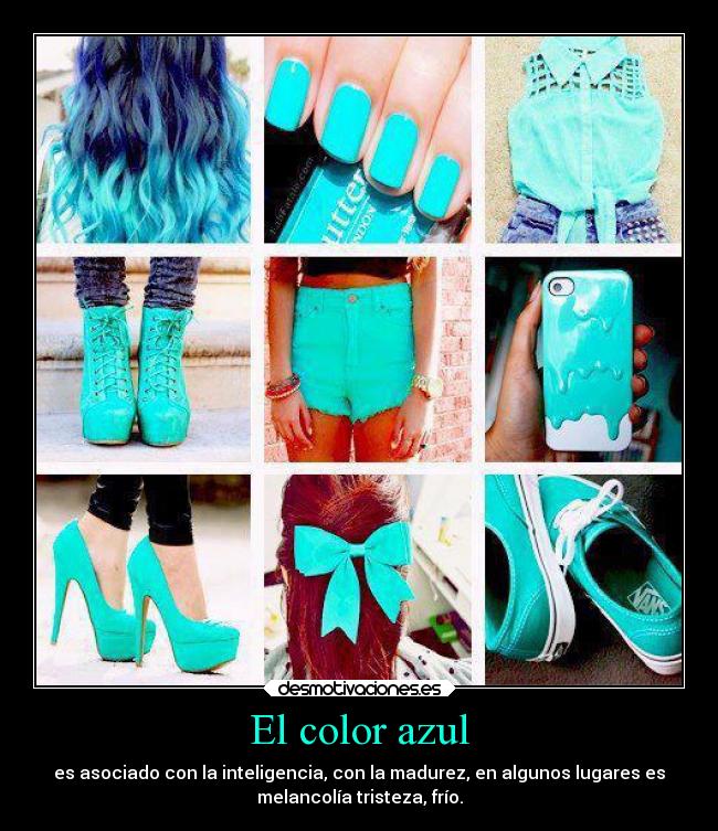 El color azul -