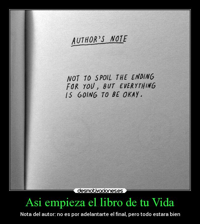 Asi empieza el libro de tu Vida - 