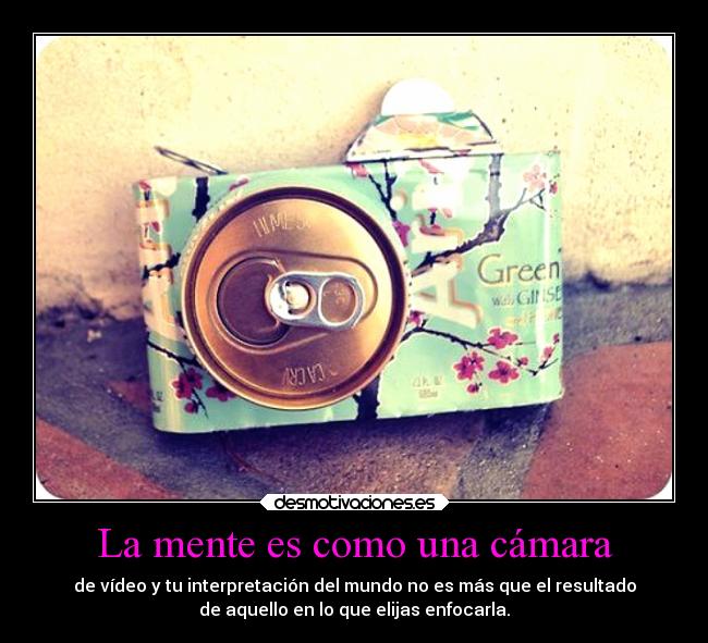 La mente es como una cámara - 