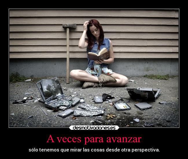 A veces para avanzar -