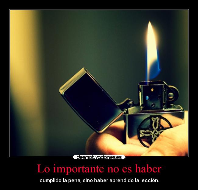 Lo importante no es haber - 