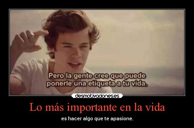 Lo más importante en la vida -