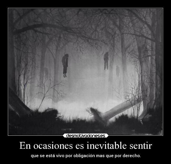 En ocasiones es inevitable sentir - 