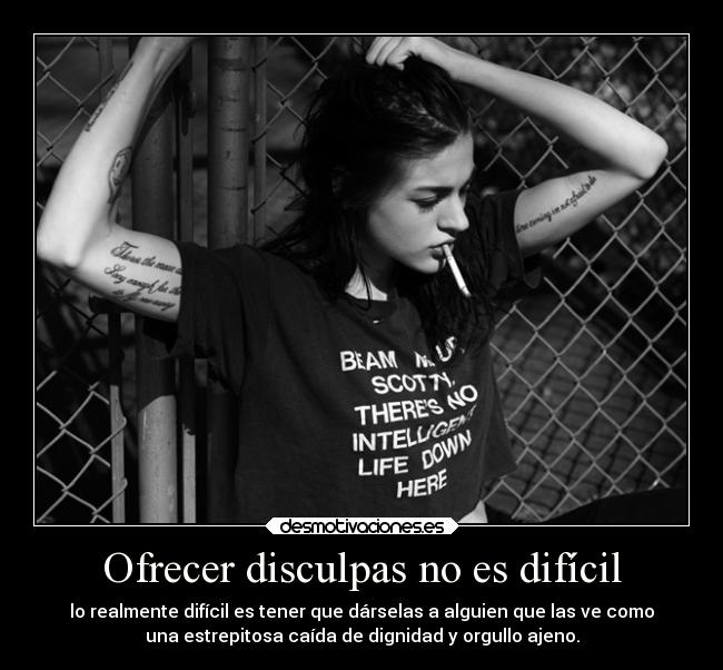 Ofrecer disculpas no es difícil - 