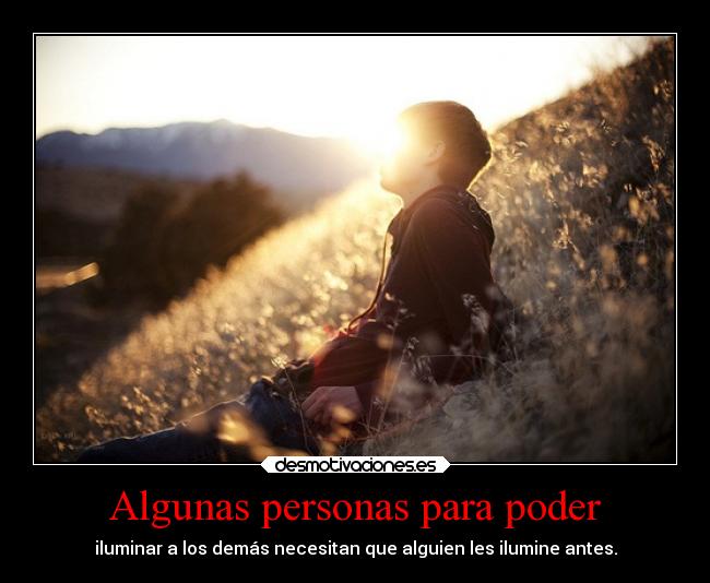 Algunas personas para poder - 
