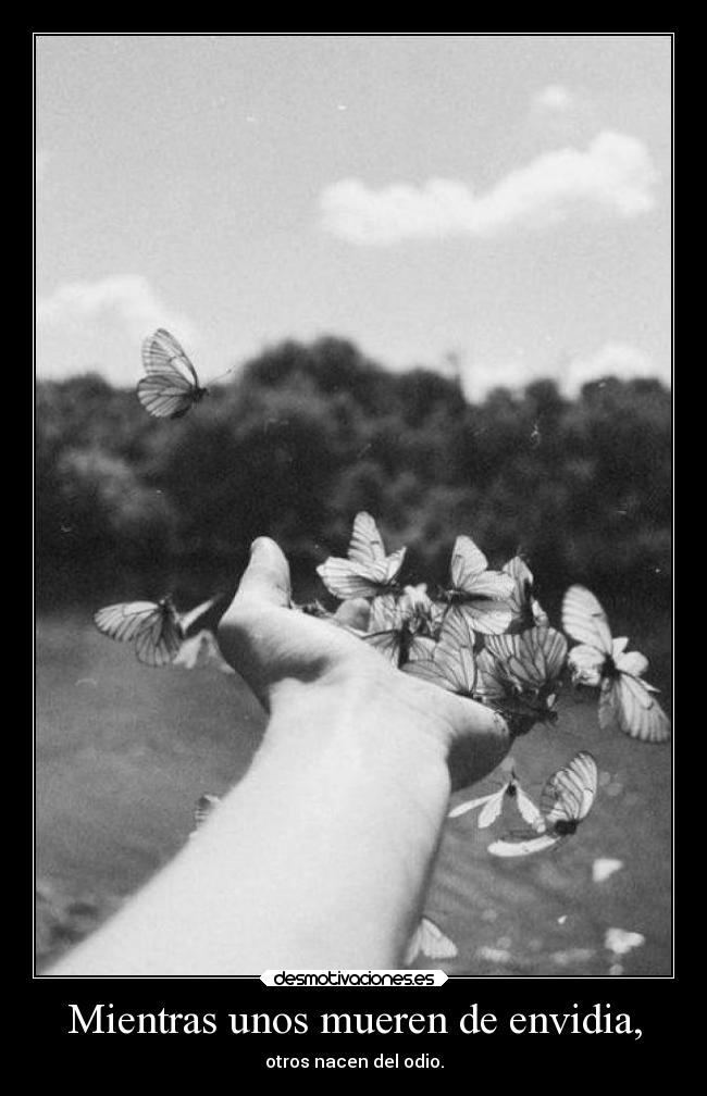 Mientras unos mueren de envidia, -