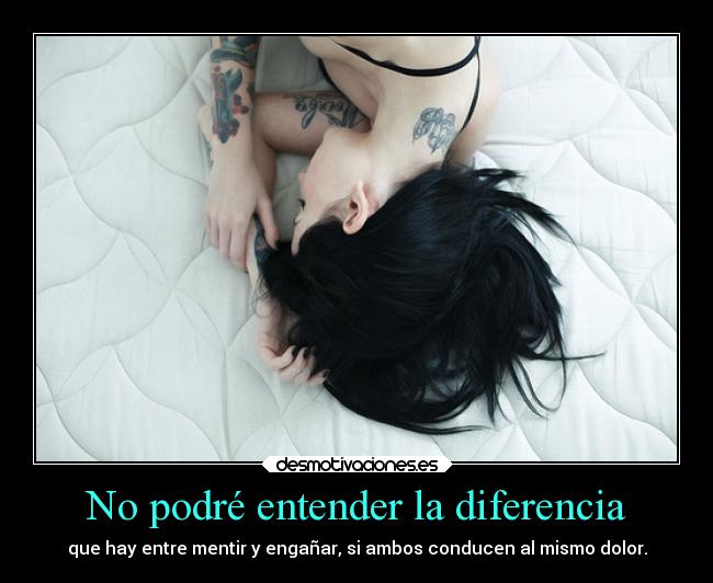 No podré entender la diferencia - 