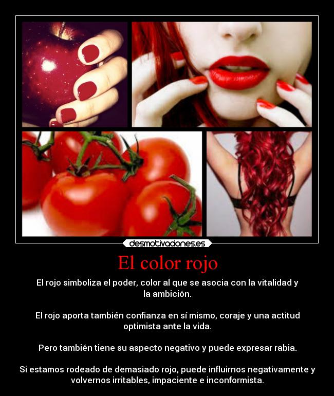 El color rojo -