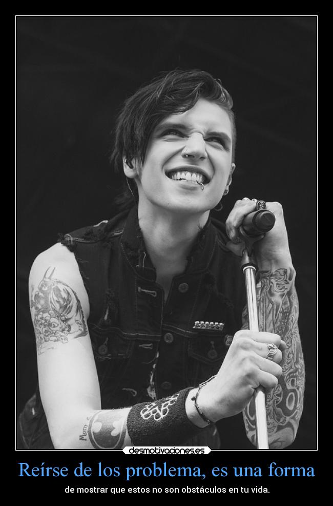 Reírse de los problema, es una forma -