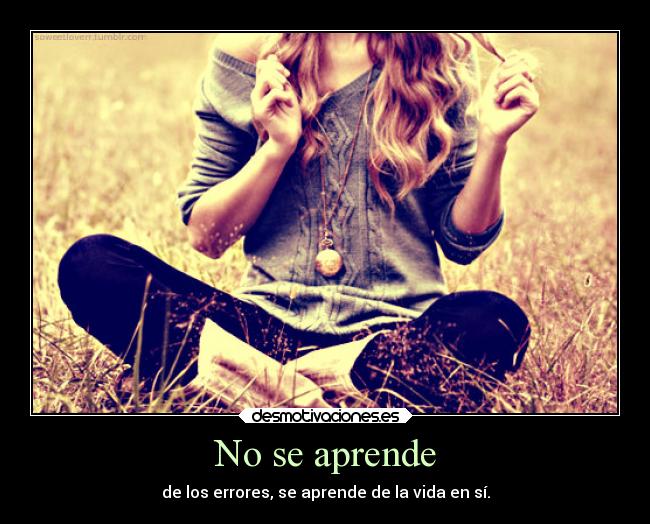 No se aprende - 