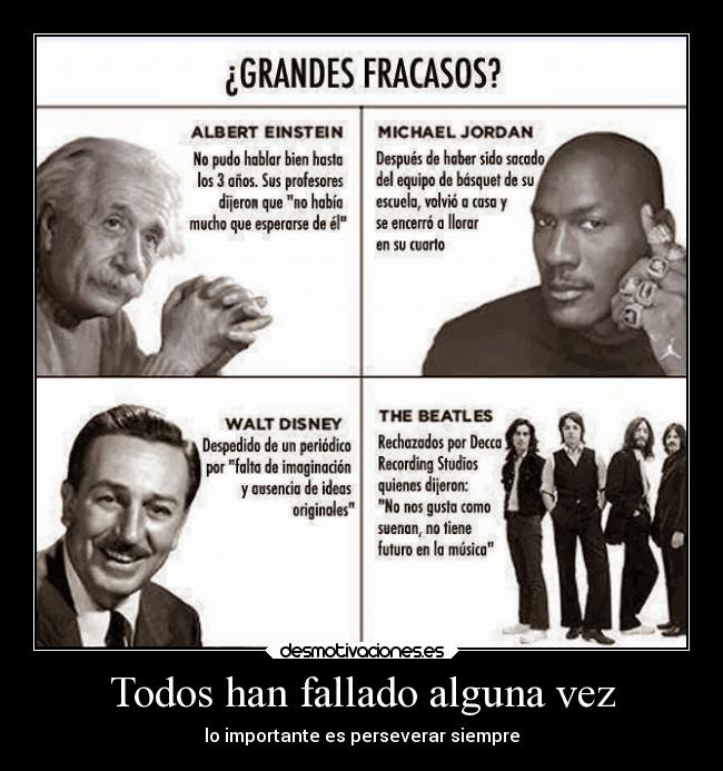 Todos han fallado alguna vez -