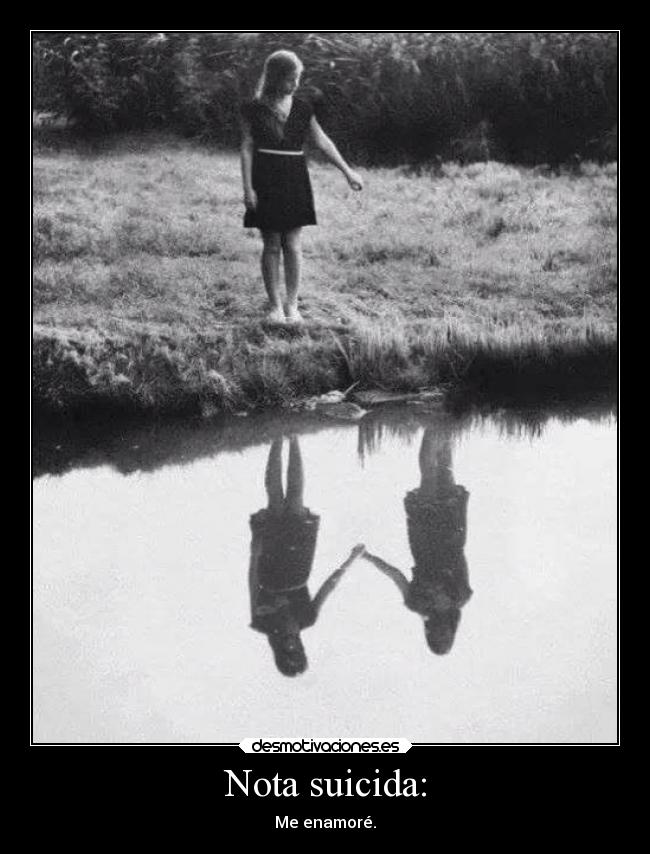 Nota suicida: -