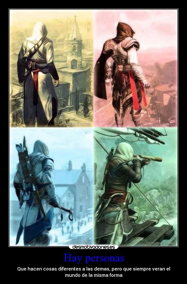 carteles videojuegos assassins creed altair ezio connor edward kenway xd1122lool desmotivaciones