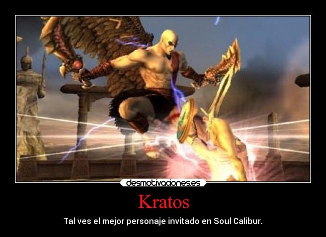 Kratos - Tal ves el mejor personaje invitado en Soul Calibur.