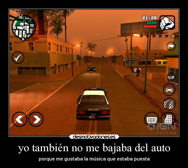 yo también no me bajaba del auto - 