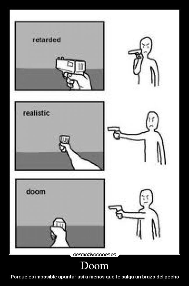 carteles videojuegos humor doom desmotivaciones