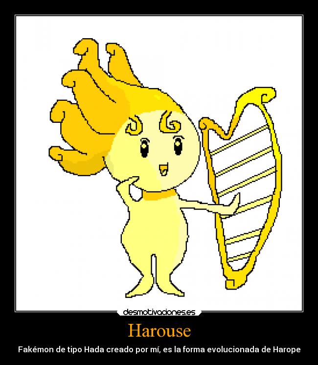 Harouse - Fakémon de tipo Hada creado por mí, es la forma evolucionada de Harope