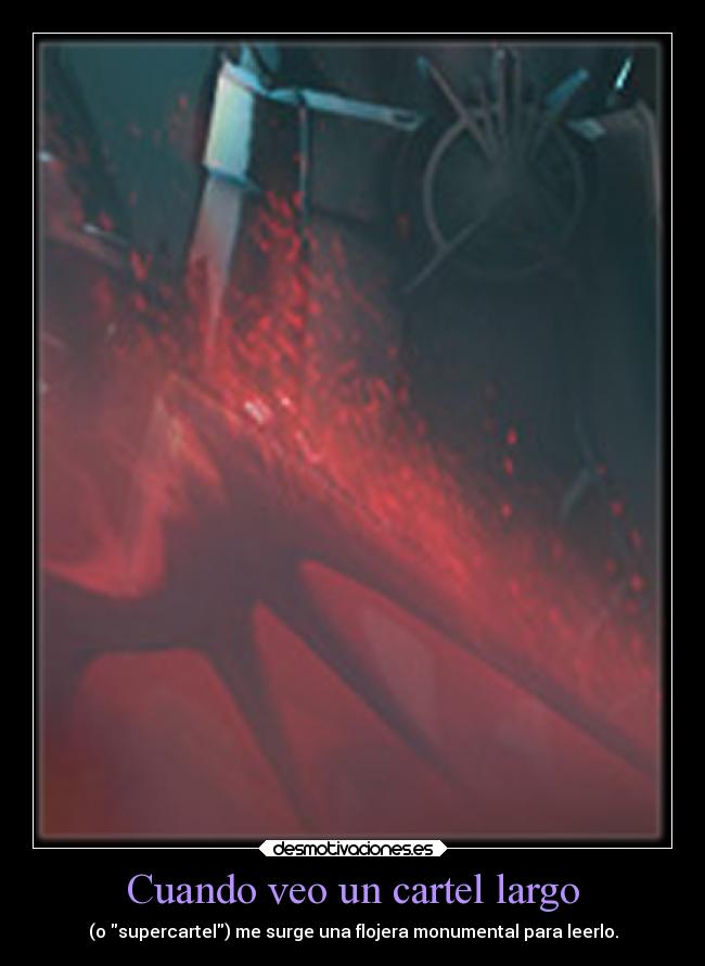 Cuando veo un cartel largo - 