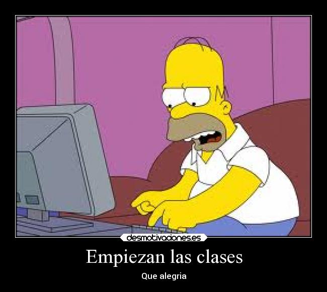 carteles alegria escuela chiste falsa clases empiezan desmotivaciones