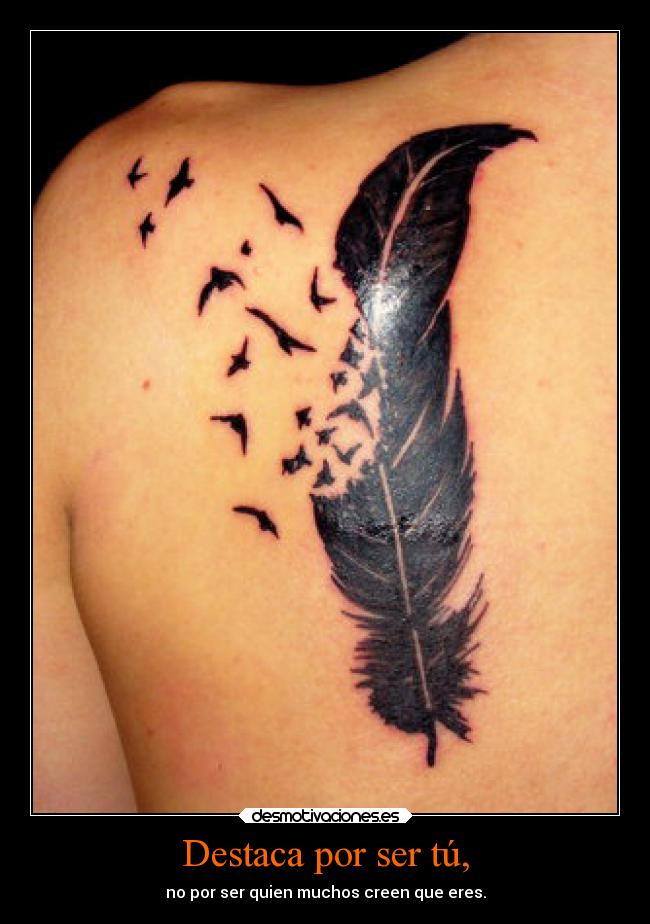 Destaca por ser tú, - no por ser quien muchos creen que eres.