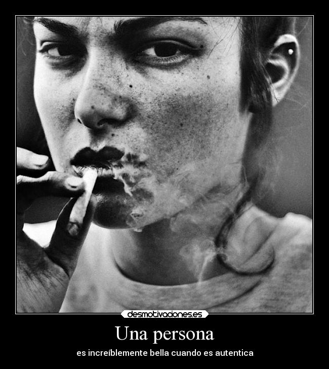 Una persona -