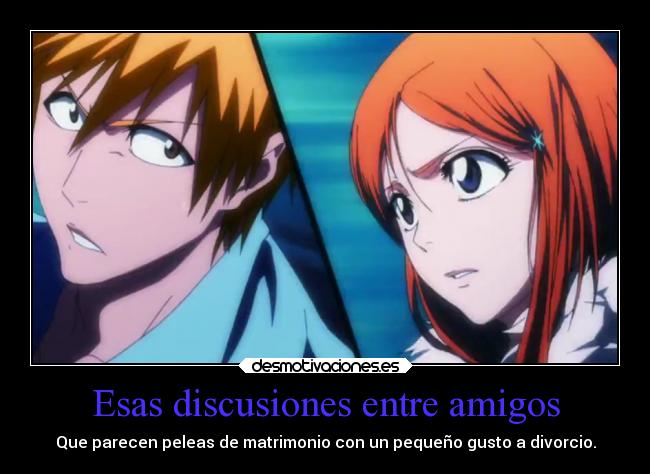 Esas discusiones entre amigos -