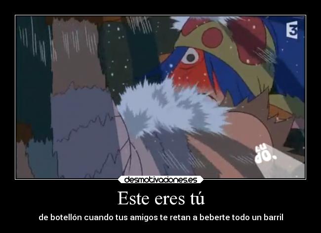 Este eres tú - de botellón cuando tus amigos te retan a beberte todo un barril