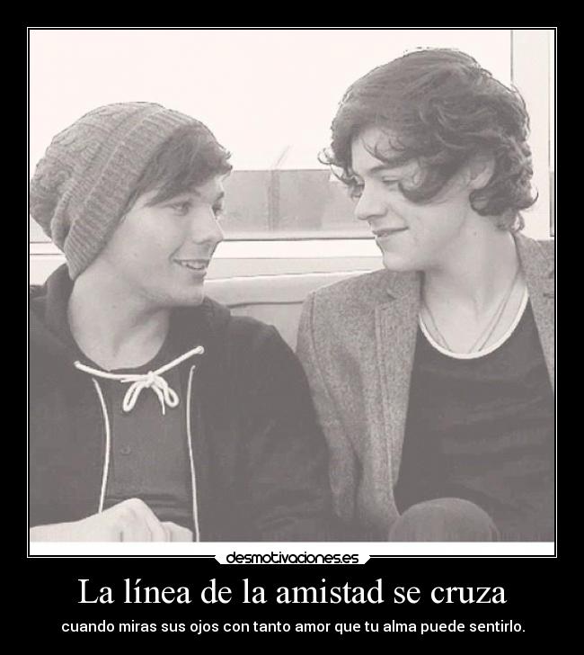 La línea de la amistad se cruza -