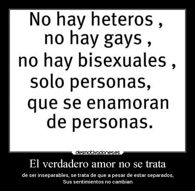 El verdadero amor no se trata -