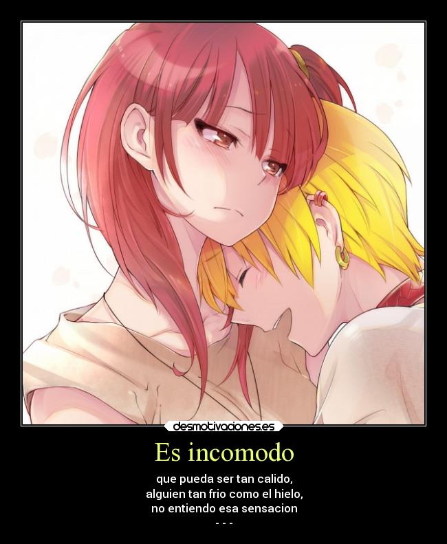 carteles amor anime magi morgiana alibaba incomodo calidez desmotivaciones