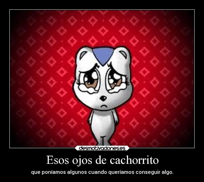 Esos ojos de cachorrito -