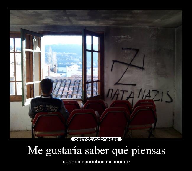 Me gustaría saber qué piensas -