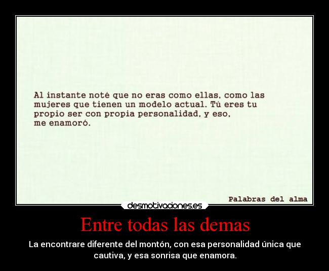 Entre todas las demas - 