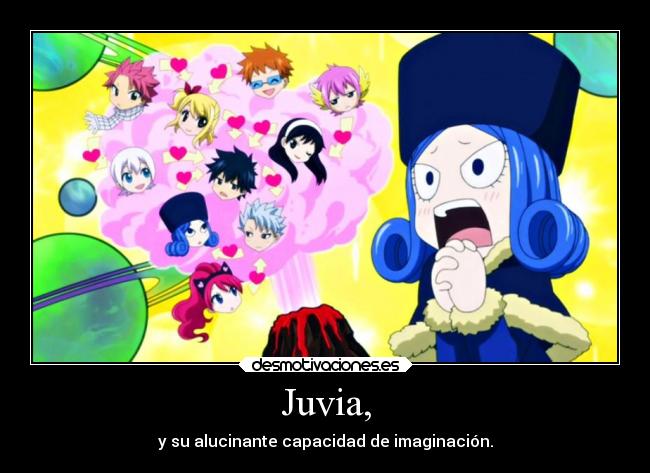 carteles amor imaginacion anime juvia fairy tail gray desmotivaciones