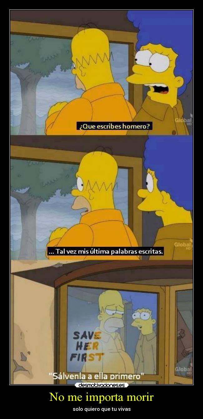 No me importa morir -